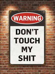 1 件復古金屬請勿觸摸我的警告標誌 8x12 英寸復古錫狗網站信息標誌 - 彩色 - 查看 2