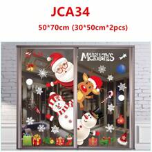 1 bộ Ông già Noen Giáng sinh Giấy dán cửa sổ , Giáng sinh vui vẻ Nhà  Đồ trang trí , Năm mới 2023 Hình dán , Giáng Sinh
 Trang trí - JC-A34 - Xem 1