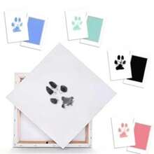 Pet Paw Print Memory Wooden Photo Frame & Diy Ink Pad Set For Cat And Dog Lovers - Black - View 7