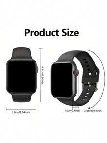 Hartslag monitor Vierkant Smartwatch - Zwart - Bekijken 8