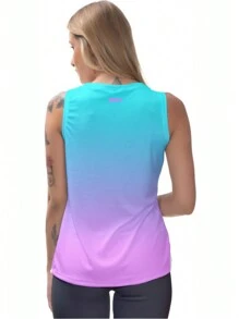 Women Sports Tees & Tanks - Màu xanh lam - Xem 3