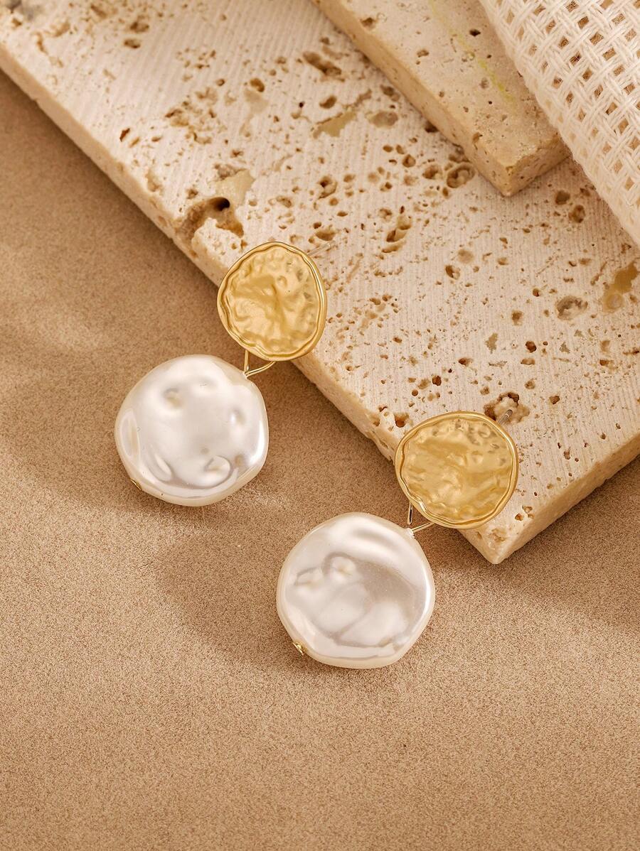 Andkiss 1 对不对称仿珍珠耳坠 - 彩色 - 查看 1