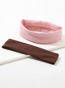 6件套女孩多色宽头带，适合日常佩戴 - 彩色 - 查看 2