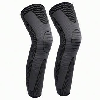 1 pc sports and fitness lengthened knee pads for both men and women in autumn and winter, universal protection for big and small legs, mountain climbing, and warm knee pads