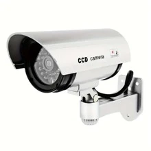 1pc Virtual Security Camera, Fake Cctv Surveillance System, With Realistic Red Flashing Light - Multicolor - View 9