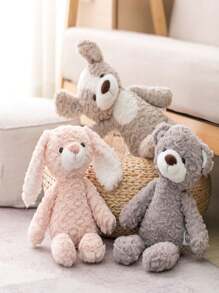 1pc Cartoon Long Leg Rabbit Plush Toy Teddy Bear Doll For Soothing & Child Room Photo Decoration & Ornament - Pink - View 4