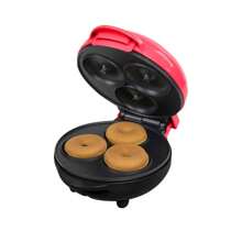 mini máquina de donas eléctrica en forma de hornear fácil 110v - Rojo - Ver 5