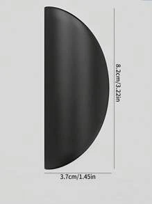 2入組廚房櫥櫃抽屜把手,膠黏劑塑膠拉手柄不附帶鑽孔 - 黑色 - 查看 11