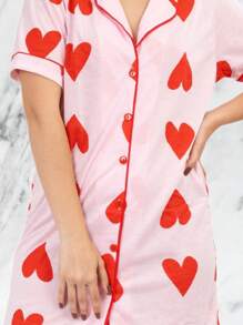 Women Nightgowns & Sleepshirts - Rosa Pálido - Ver 3