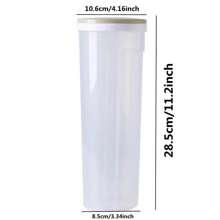 1個多功能麵條容器 ,高透明度意粉收納盒,可用於干貨、美術材料、玩具、穀類收納 - 灰色 - 查看 11