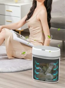 1 Miếng Thông minh Hướng dẫn Thùng rác Đối với Phòng vệ sinh , Treo tường Và Tiết kiệm không gian Thiết kế - trắng - Xem 5