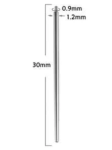 5pcs Stainless Steel Piercing Needles For Ear/navel/lip/eyebrow/straight Piercing - Silver - View 8