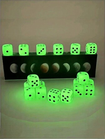 Luminous Dice, Toss Game, Party Game, Club Supplies, KTV Glow Dice, Party Game Props,Adult Party Games Suitable For Halloween/Christmas/Thanksgiving