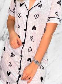 Women Nightgowns & Sleepshirts - Pink - View 3
