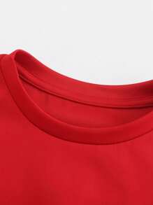 Christmas Pajamas Set For Festive Season - Red - View 5