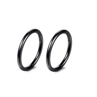 1 Par 16G Nose Ring Hoop , Rostfritt Stål Gångjärn Nos Ring Septum Clicker Septum Piercing Smycken Tragus Helix Brosk Daith Rook Örhänge Piercing Smycken för Kvinnor Män