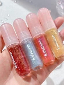 kobeleen 保濕防水潤唇油,具光澤和亮澤效果,持久耐用,不粘杯,帶有玻璃唇膏的閃亮唇彩,不易脫色 - 梅子果色 - 查看 5