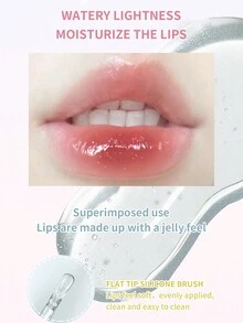 kobeleen 保濕防水潤唇油,具光澤和亮澤效果,持久耐用,不粘杯,帶有玻璃唇膏的閃亮唇彩,不易脫色 - 梅子果色 - 查看 3