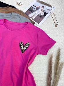 Women T-Shirts - Màu đỏ tím - Xem 4