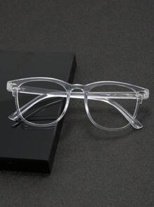 1 副男士商务无度数眼镜，厚黑框，飞行员设计，可配度数镜片。是情侣、商务学生和教师节的理想礼物。 - 無色 - 查看 1