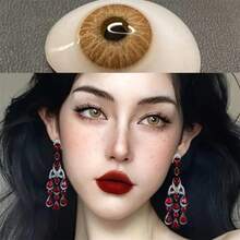 Morningcon 棕色美瞳隱形眼鏡,自然效果大美瞳度數配方,適用於近視眼 - 棕色 - 查看 8