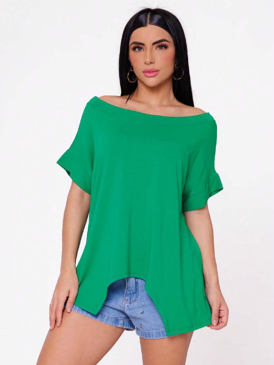 Women Blouses - 綠色 - 查看 1