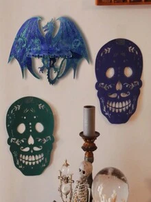 1pc Diy Crystal Droplets Resin Mold Silicone Mold For Making Pegasus Wall Hanging Candle Holder Home Decor - White - View 7