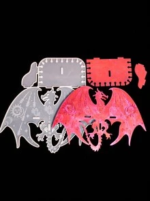 1pc Diy Crystal Droplets Resin Mold Silicone Mold For Making Pegasus Wall Hanging Candle Holder Home Decor - White - View 6