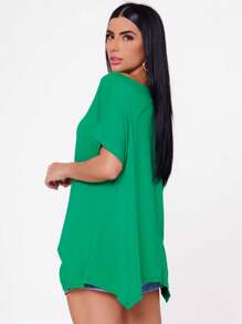 Women Blouses - 綠色 - 查看 2