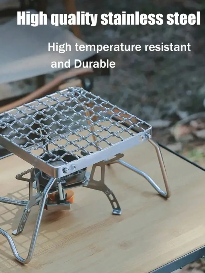 1pc,Folding Camping Grill, Portable Mini Stove Frame Stand, Stainless Steel  Grill Grate For Gas Stove, Height-adjustable, Ultralight Campfire Stand For  Backpacking/Camping/Hiking/Picnic/Traveling/Fishing | SHEIN USA
