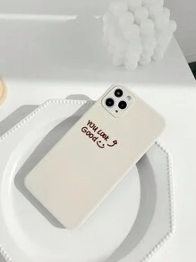 3 件/套直邊字母印花眼睛圖案防震手機殼,兼容 Iphone、三星、小米等。 - 彩色 - 查看 4