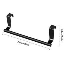 毛巾架，門毛巾架，無需鑽孔，實用的浴室和廚房毛巾桿，掛在櫃門上的毛巾架，毛巾掛架（23 公分）