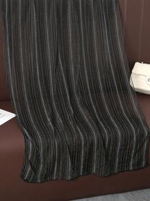 1條女士簡約時尚黑白金絲多用途圍巾,適用於戶外和派對 - 黑色 - 查看 5