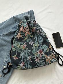 Balo Thời Trang Nữ Đồ họa - màu đen - Xem 3