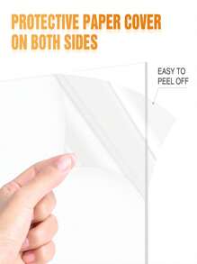 1pc Personalized LED Light Acrylic Message Board, Erasable USB Home Drawing Board, Bedroom Night Light, Birthday & Graduation Gift For Teenagers - White - View 6