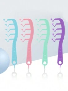 4 piezas/paquete Flecos en forma de Z cortes de cabello clips en 4 colores para DIY peinado - Multicolor - Ver 6