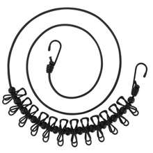 1 Miếng 1.8m Đa chức năng Có thể thu vào Dây phơi quần áo Đến 3.6m In Đen - màu đen - Xem 1