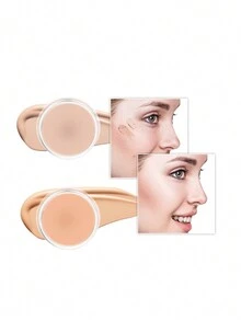 POPFEEL 小巧環保盒裝身體遮瑕霜,適用於節日彩繪和紋身遮蓋 - 焦糖色 - 查看 4