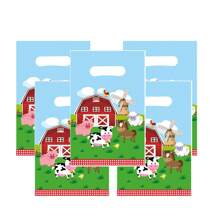 50pcs Farm Animal Cow Gift Bags, Candy Bag With Cute Cow, Pig And Horse Design, Ideal For Children's Birthday, Family Gathering Gift Bag,Christmas Valentine Day