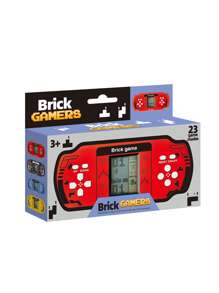 Large Screen Russian Block Game Console Children Intellectual Puzzle Toy - Red - View 2