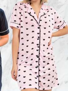 Women Nightgowns & Sleepshirts - Dusty Pink - View 2