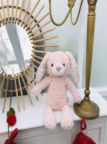 1pc Cartoon Long Leg Rabbit Plush Toy Teddy Bear Doll For Soothing & Child Room Photo Decoration & Ornament - Pink - View 3