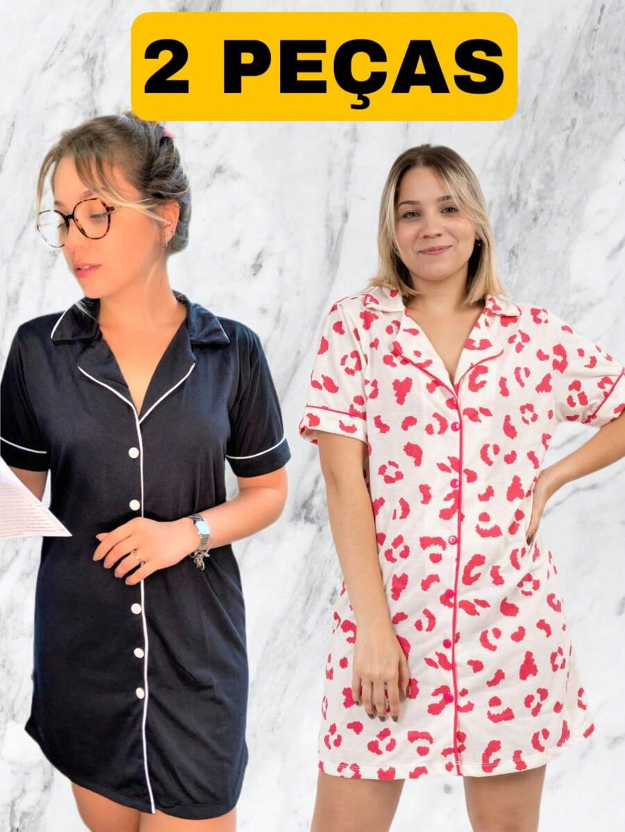 Women Nightgowns & Sleepshirts - Màu Khaki - Xem 1