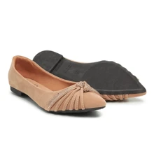 Women Flats - 米色 - 查看 4