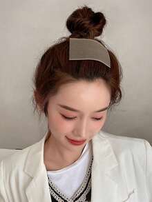 10pcs Women's Bangs & Fringe Hair Sticker With Hook And Loop Headwear, Suitable For Hair Styling - Multicolor - View 8