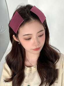 10pcs Women's Bangs & Fringe Hair Sticker With Hook And Loop Headwear, Suitable For Hair Styling - Multicolor - View 3