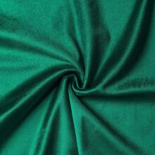 1pc Velvet Embroidered Pillowcase, White Reindeer Decorative Cushion Cover For Sofa, 18*18inch, Dark Green - Dark Green - View 6