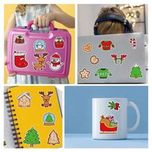 Cute Cartoon Christmas Theme Children Diamond Painting Sticker, 21pcs 5D DIY Diamond Art  Mosaic Sticker Craft with Gem Tool,Gift for Kids Boy Girl - Multicolor - View 4