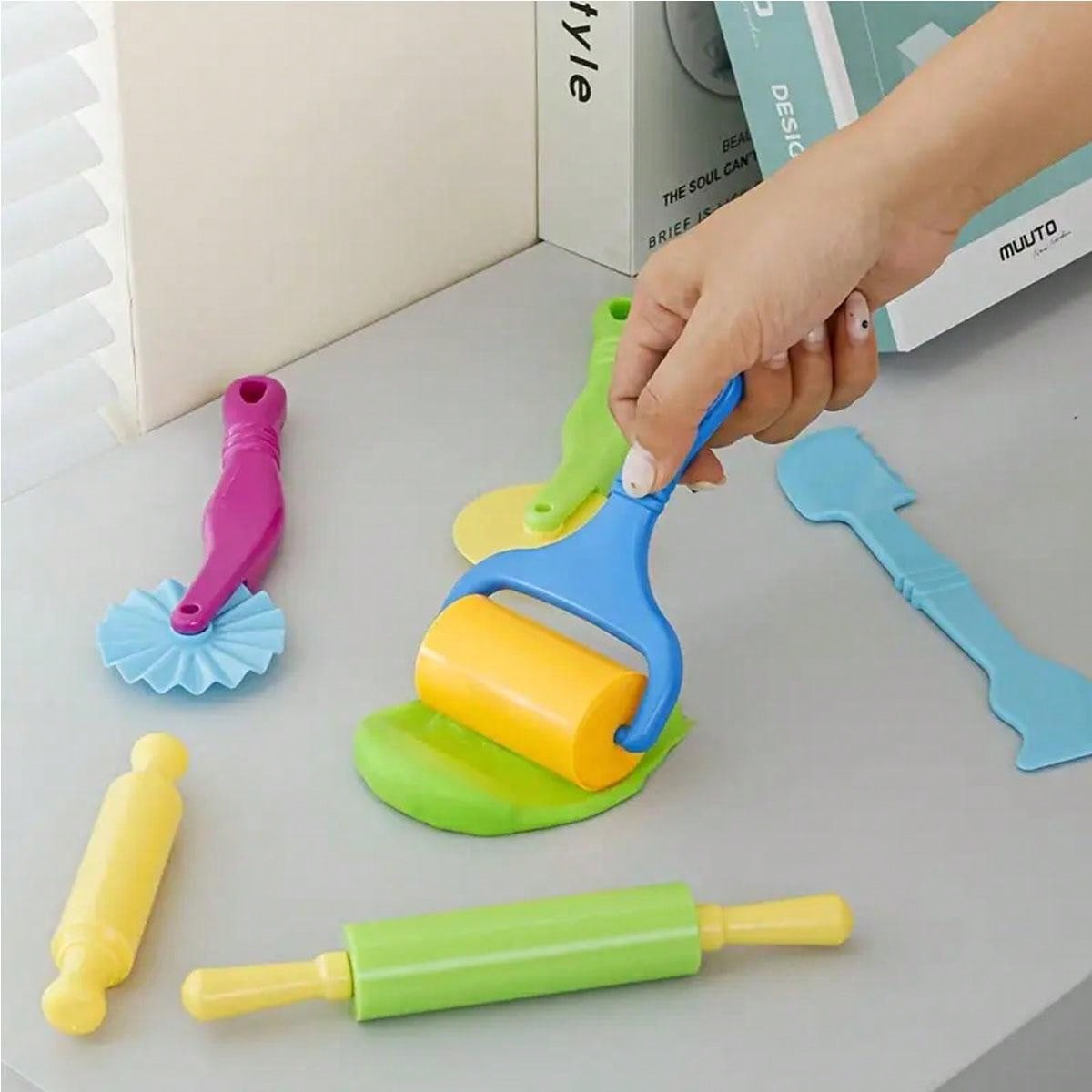 6pcs Color Play Dough Model Tool Toys Creative 3D Plasticine Tools