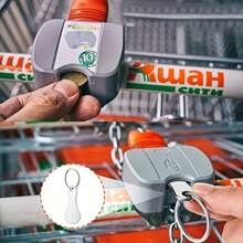 1pc Shopping Cart Token - Silver - View 4